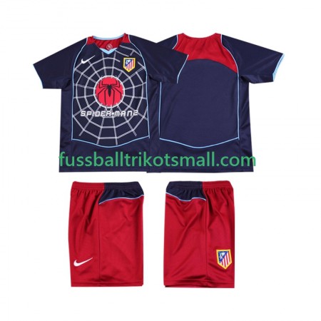 Fußballtrikots Atlético Madrid 2004 Retro Kinder 2005 Kurzarm Auswärts-trikot kaufen